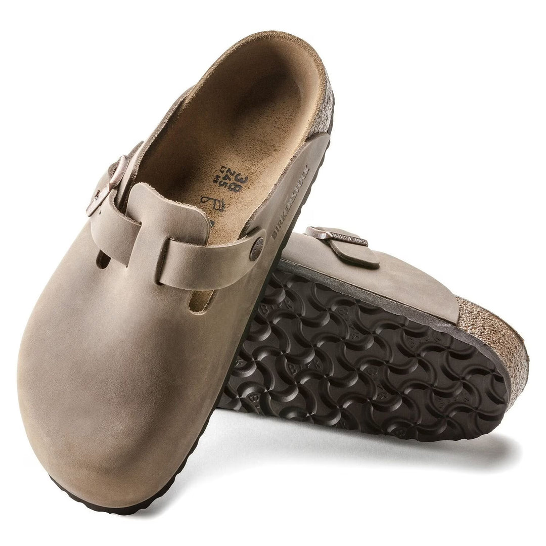 oiled leather tobacco brown Boston Oiled Leather
