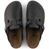 Boston Oiled Leather Regular Width - Black
